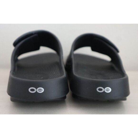 Oofos 1553 Unisex Men's Sz 7 Women's 9 Black Camo Ooahh Sport Flex Slides - Picture 10 of 10